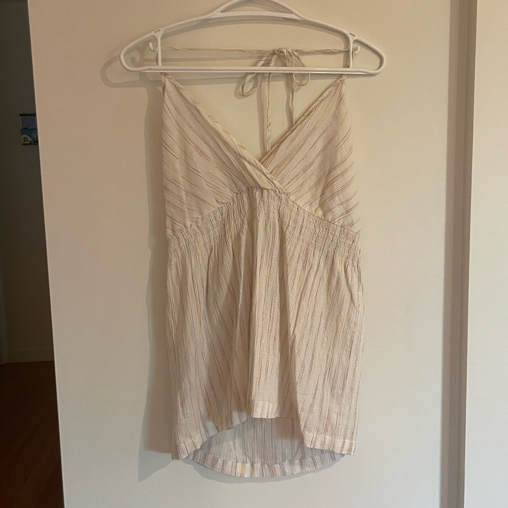 Pinstripe halter  top